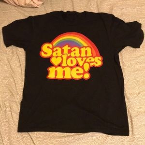 Satan Loves Me T-shirt